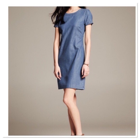 Banana Republic Denim Chambray Dress - Picture 1 of 3
